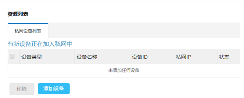 正在加入私有网络中